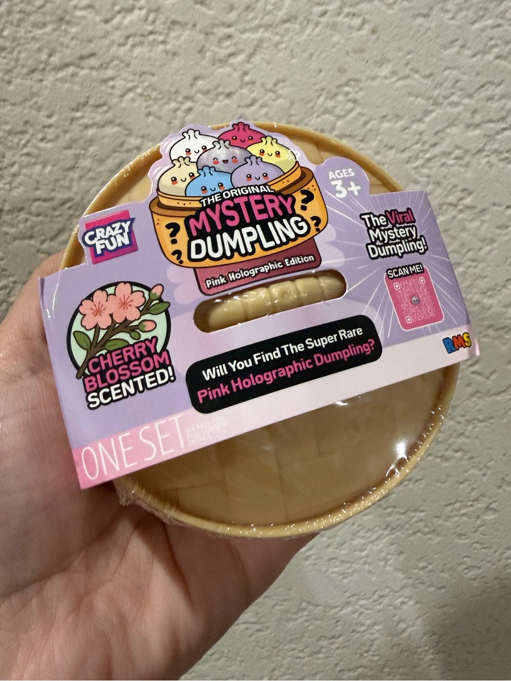 Original Mystery Dumpling. Pink Holographic Edition. Cherry Blossom scented. New